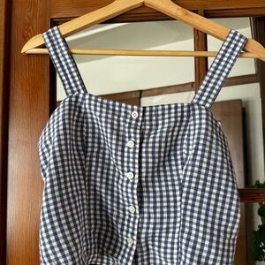 Levi’s Gingham Sleeveless Top